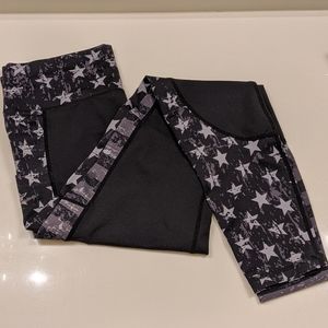 Black flag leggings by Curves and Combatboots